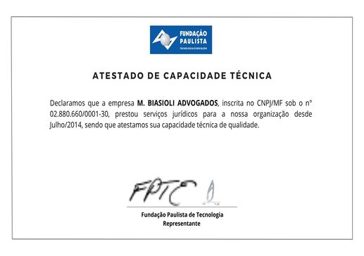 Imagem atestado técnico FPTE
