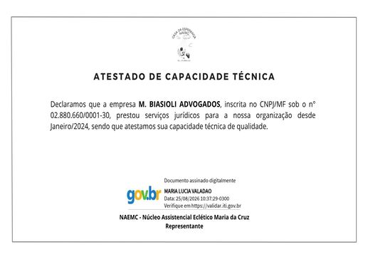 Imagem atestado técnico naemc